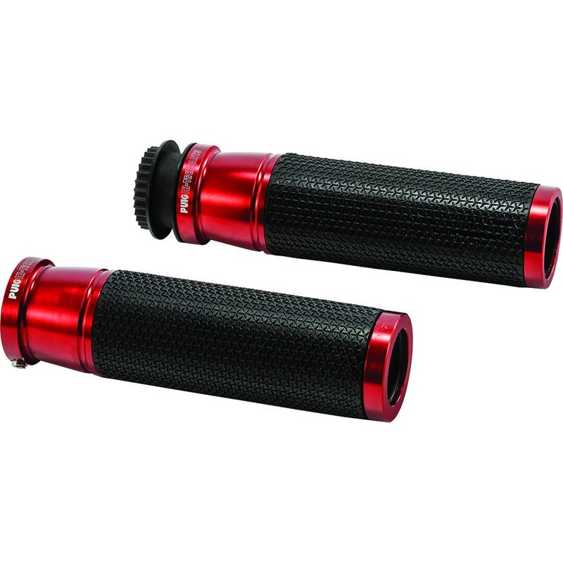 PUIG Hi-Tech Accent Grips – Red 6326R