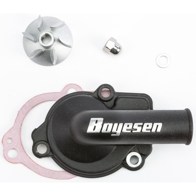 Boyesen Hy-Flo Water Pump Cover and Impeller Kit – Black WPK-06CB