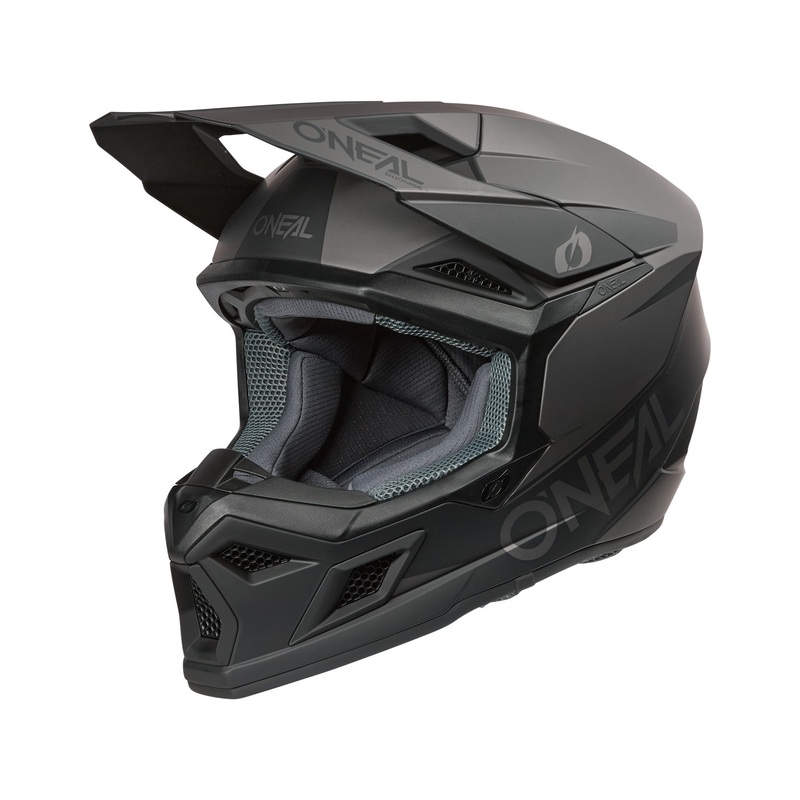 ONEAL 2026 3SRS SOLID HELMET – BLACK/GREY XS