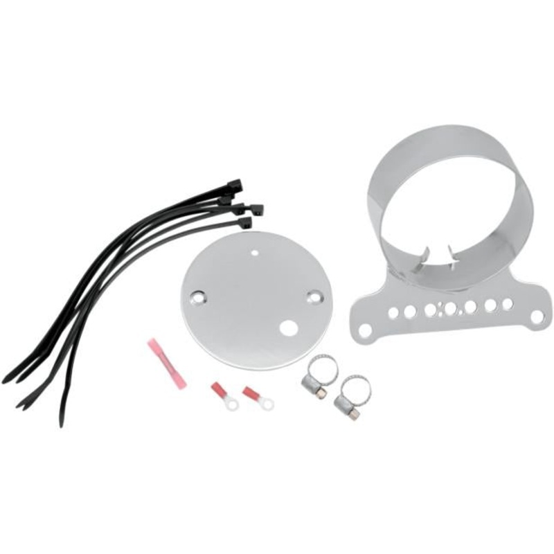 Drag Specialties Gauge Bracket – Single – Chrome T21-6927