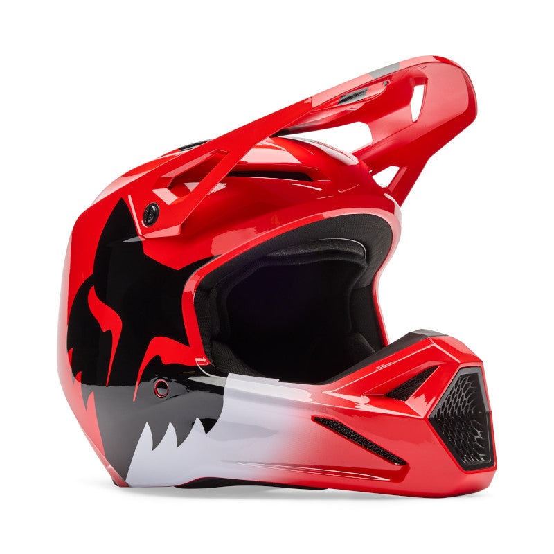 FOX 2026 YOUTH V1 SHIELD HELMET – FLO RED S
