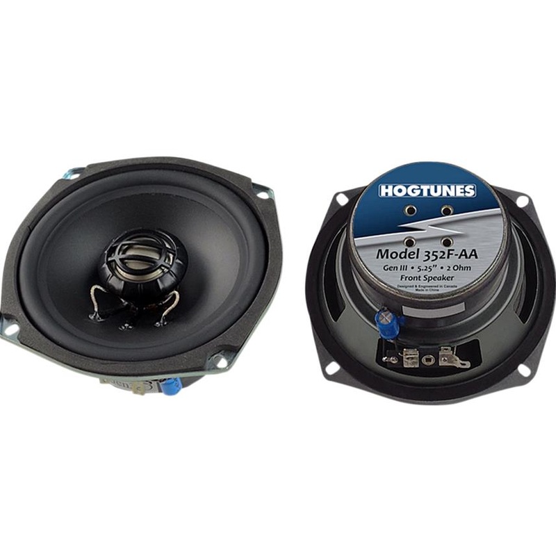 Hogtunes 5.25in. Replacement Front Speakers (ohm2) 352F-AA