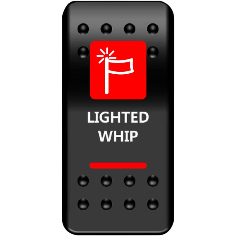 Moose Utility On/Off Rocker Switch – Whip – Red 2106-0447