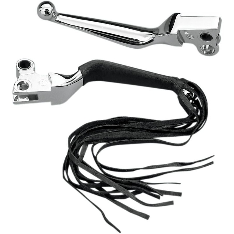 Drag Specialties Fringed Leather Lever Covers DS-243063