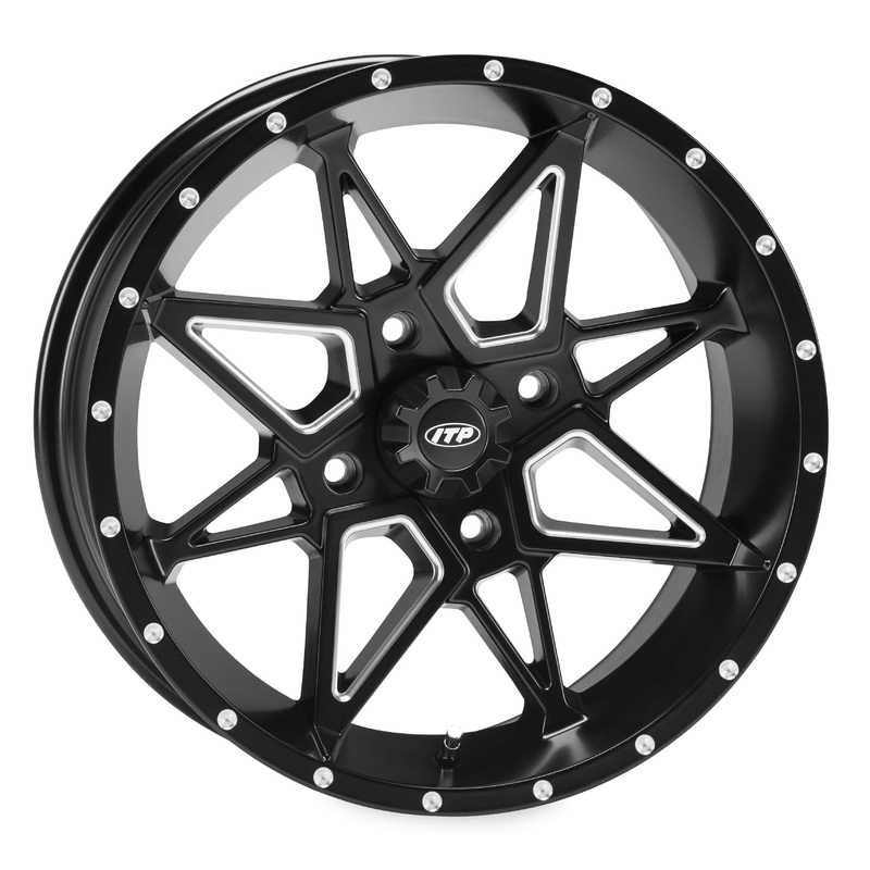 ITP Tornado Wheel – 15×7 – 5+2 Offset – 4/110 – Matte Black 1521956727B