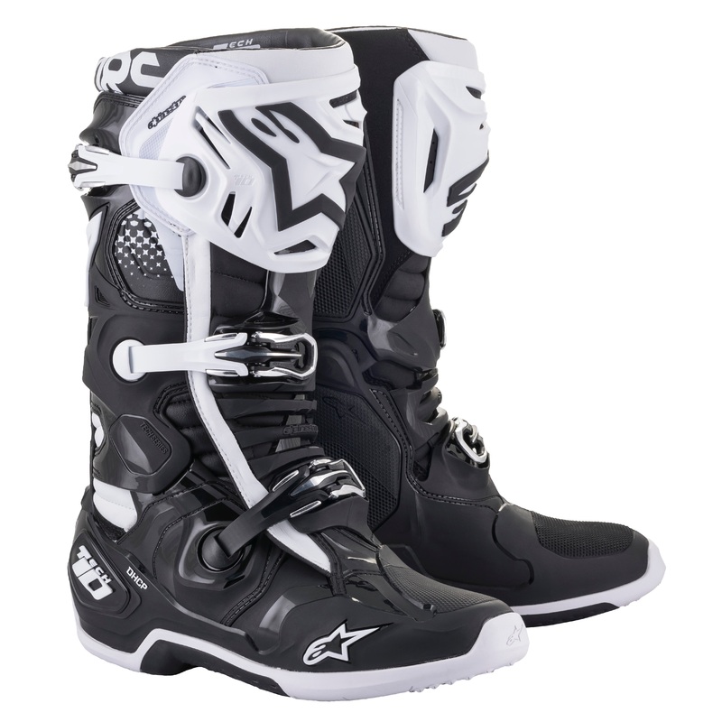 alpine star 482-02013 Tech 10 Boots Black/White Sz 13