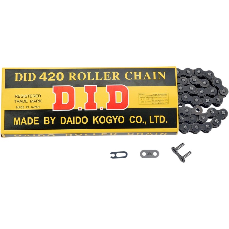 D.I.D 420 Standard Series Non O-Ring Chain – 130 Links – Natural 420X130RB