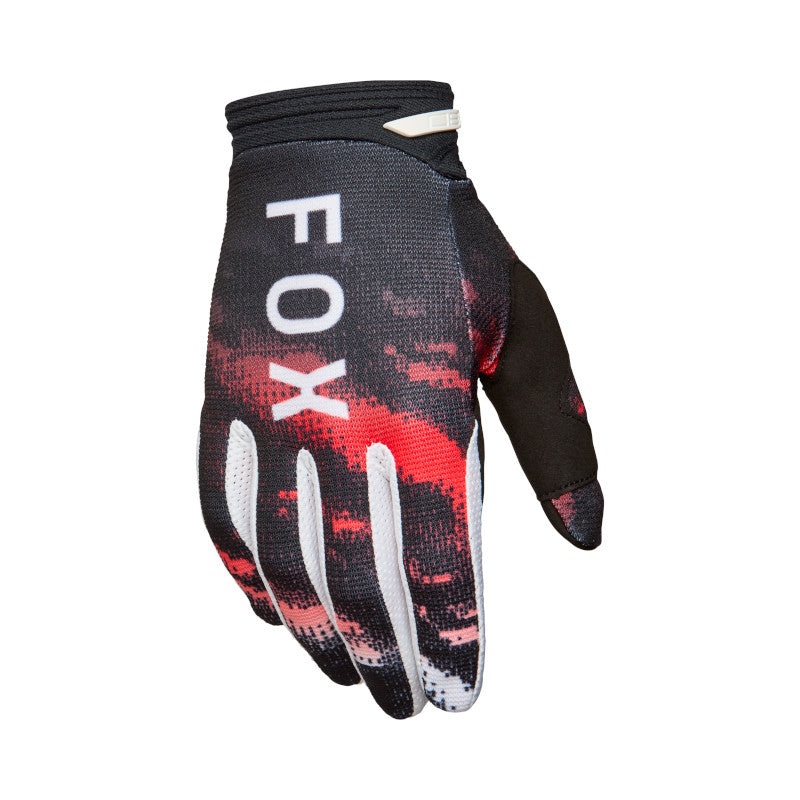 FOX 180 KAIROS GLOVES – WHITE/FLO RED S