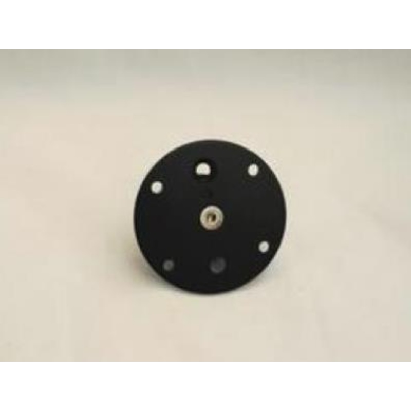Techmount Gen 4 2.25in. Round Top Plate with AMPs Mount Pattern – Black 4-60005