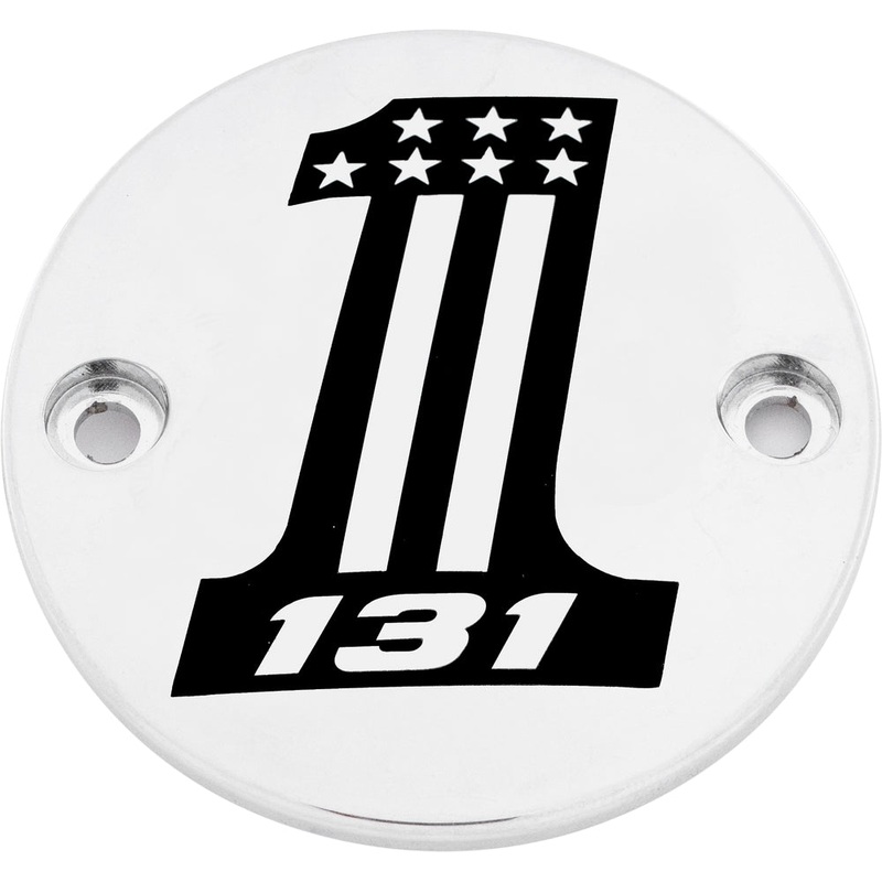 Custom Engraving LTD Displacement Points Cover for 131 – Chrome 131-14-63