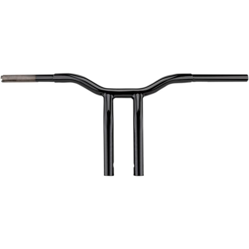 LA Choppers 1-1/4in. Pullback Risers for Welded Kage Fighter T-Bars – Gloss Black LA-7338-14B