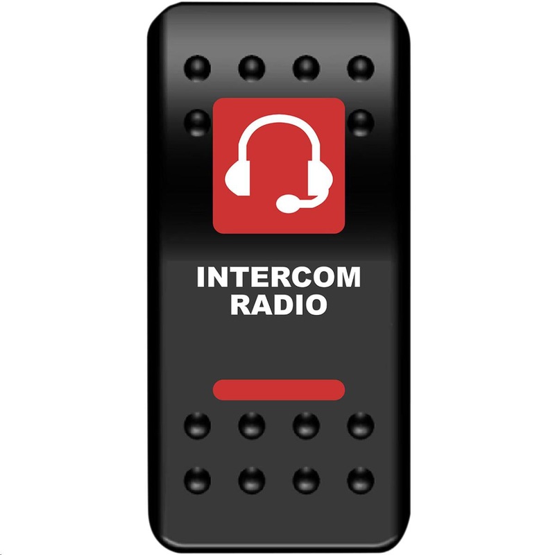 Moose Utility Intercom Rocker Switch – Red 2106-0485