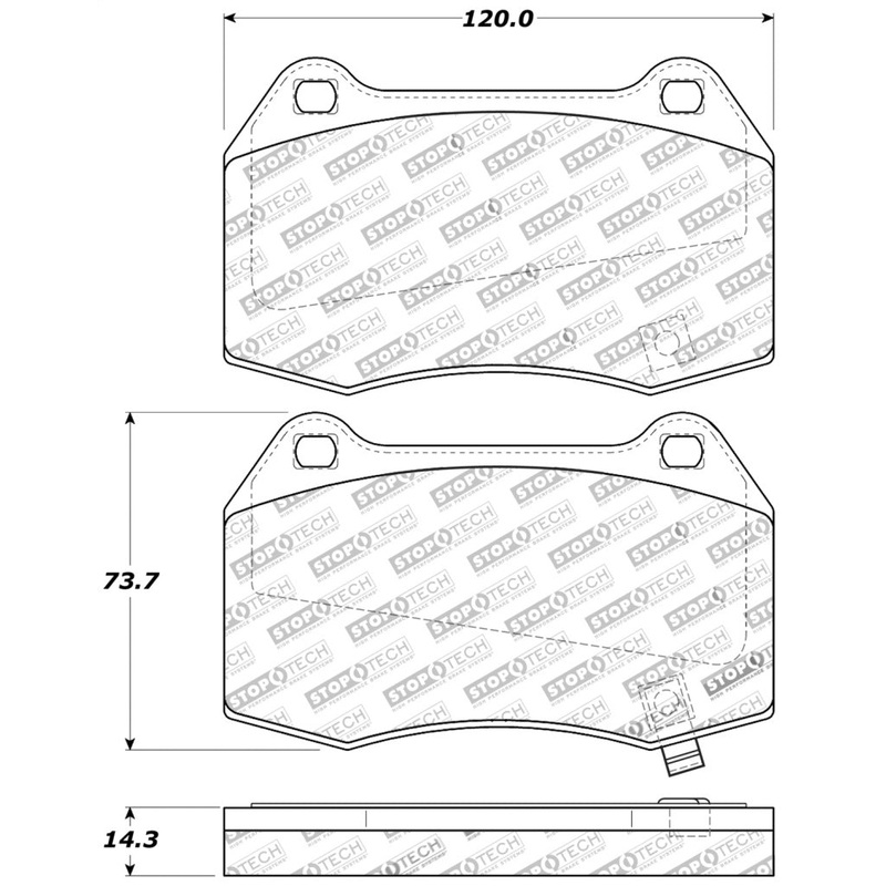 StopTech Performance 02-07 350z/G35 w/ Brembo Front Brake Pads
