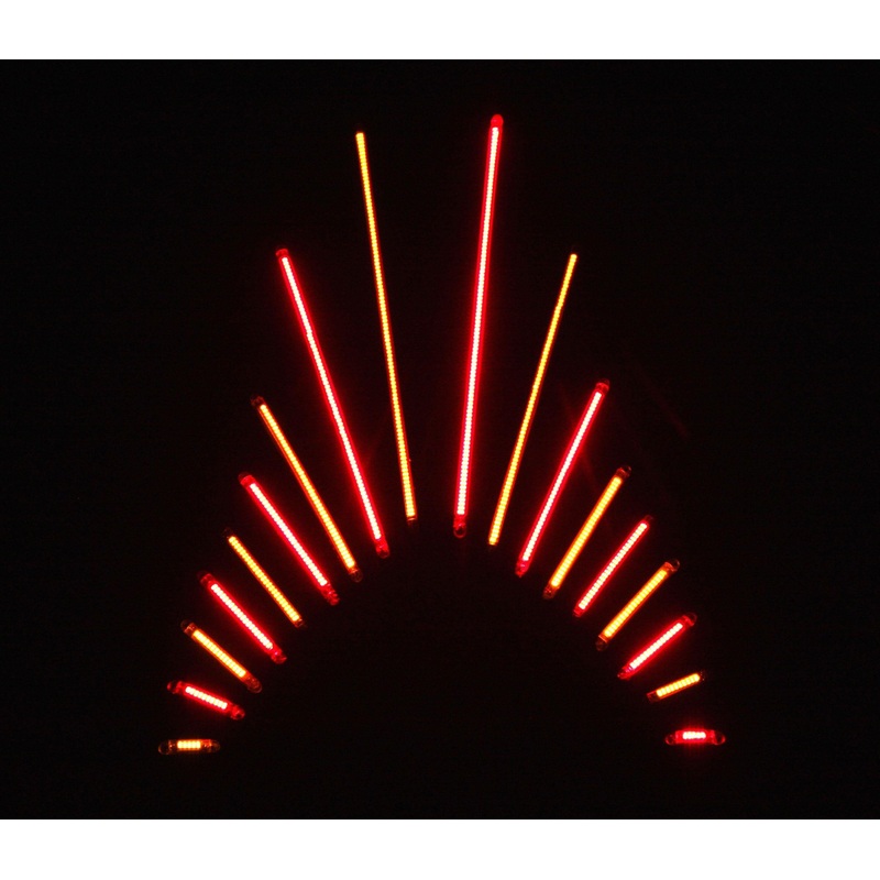 Custom Dynamics TruFLEX Professional-Grade LED Lighting Strip – 30 LED (4.53in. L) – Amber/Clear TF30AC