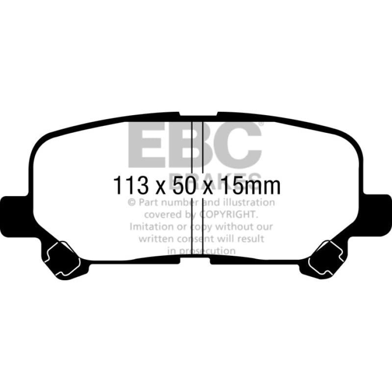 EBC 07-13 Acura MDX 3.7 Yellowstuff Rear Brake Pads