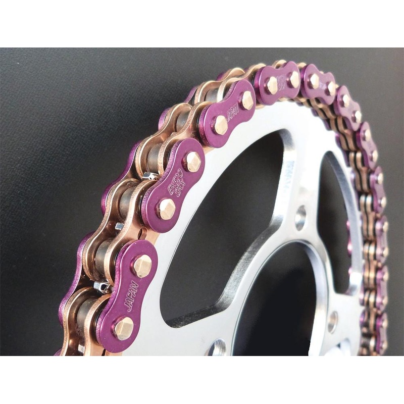 EK Chain 530 ZVX3 Series ZX-Ring Chain – 120 Links – Purple 530ZVX3-120AP