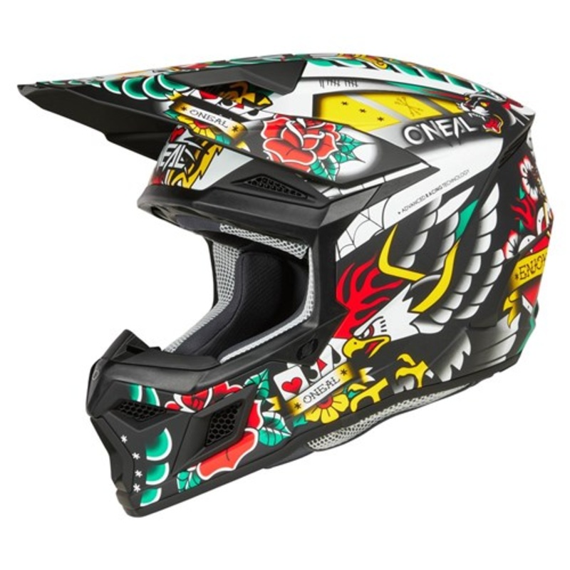 ONEAL 2025 3SRS INKED HELMET – MATTE MULTI XS