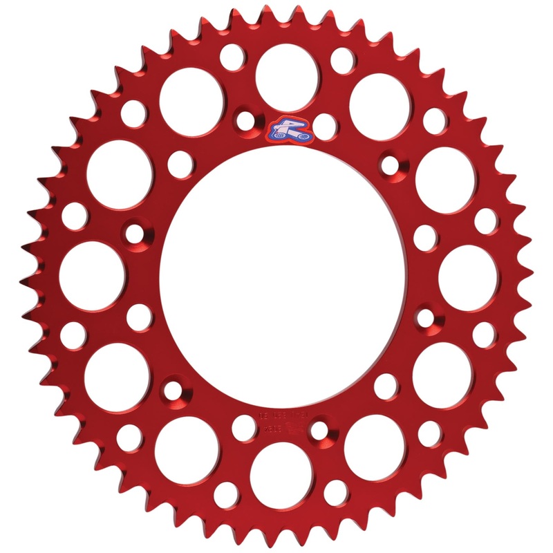 Renthal Ultralight Rear Sprocket – Red – 51T 154U-520-51GRRD