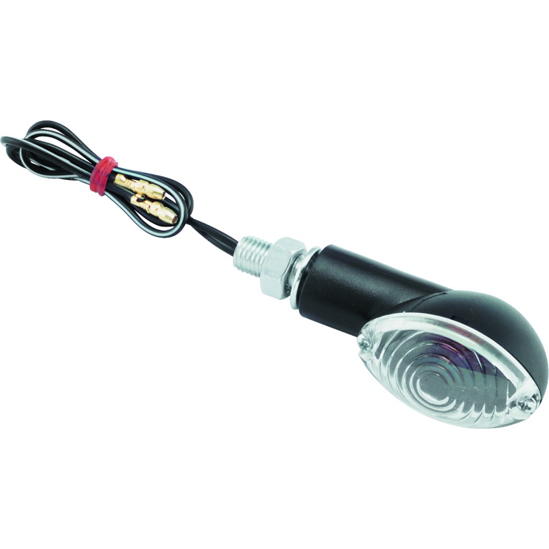 BikeMaster Ministalk Marker Light Oval – Black/Clear