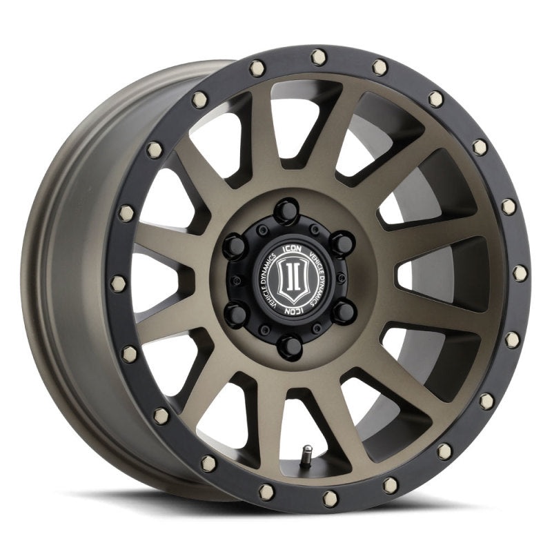 ICON Compression 17×8.5 6×5.5 0mm Offset 4.75in BS 106.1mm Bore Bronze Wheel