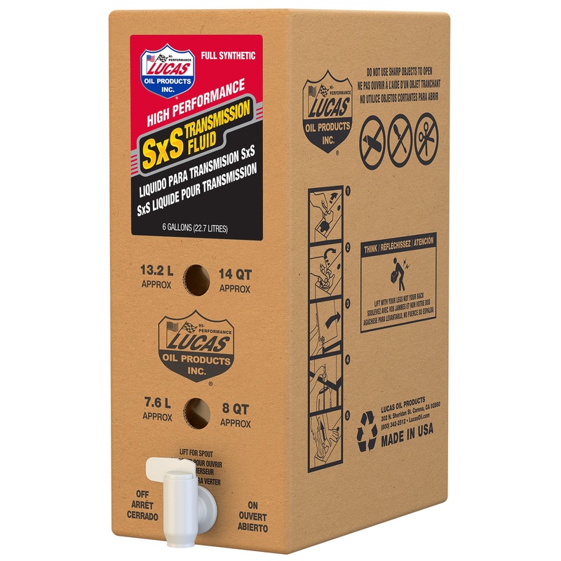 LUCAS 58-53544 Sxs Synthetic Transmission Oil 6gal Bib