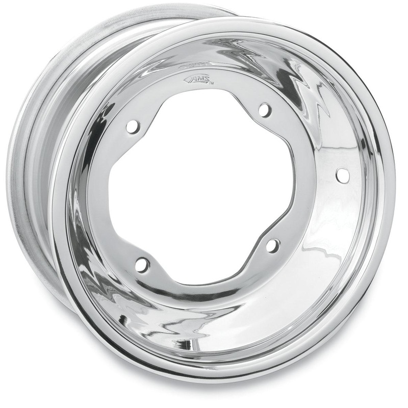 AMS Rolled-Lip Spun Aluminum Wheel – 10×5 – 3+2 Offset – 4/156 – Polished 261RL105156P3