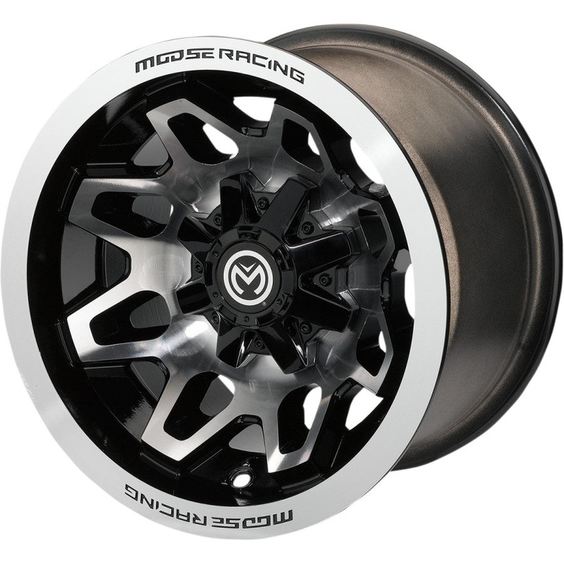 Moose Utility 416X Wheel – 12×7 – 4+3 Offset – 4/110 – Machined/Black 0230-1139