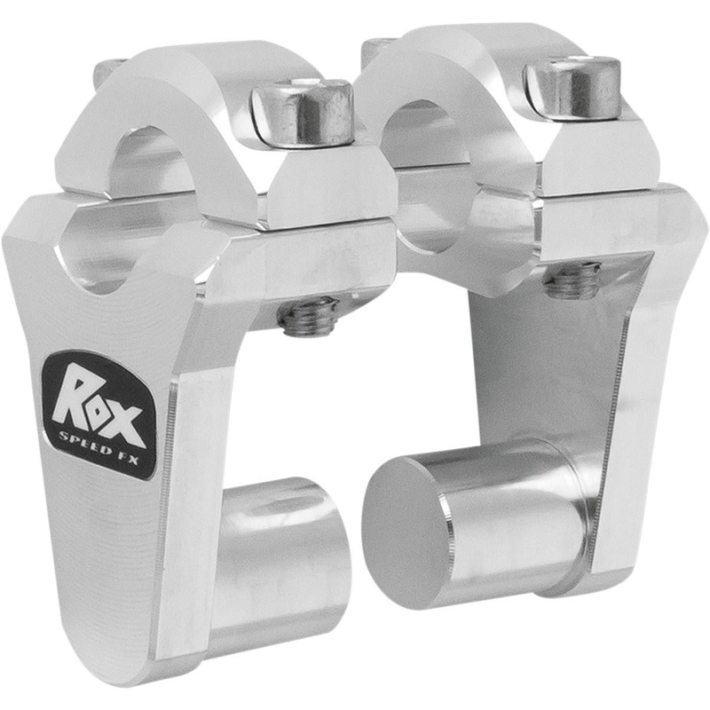 Rox Speed FX 2in. Pivoting Risers for 7/8in. Handlebars – Natural Aluminum 1R-P2SSN