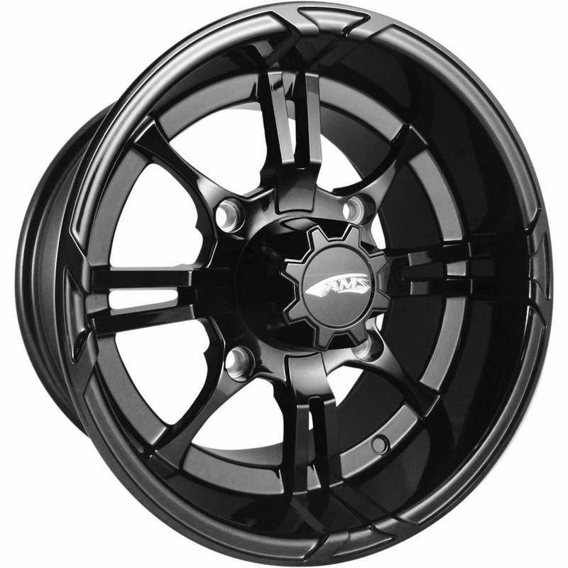 AMS Roll N 108 Cast Aluminum Wheel – 14×8 – 4.5+3.5 Offset – 4/156 – Matte Black 0230-0859
