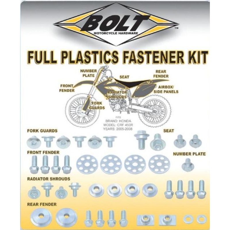 Bolt MC Hardware Full Plastic Fastener Kit YAM-1010020
