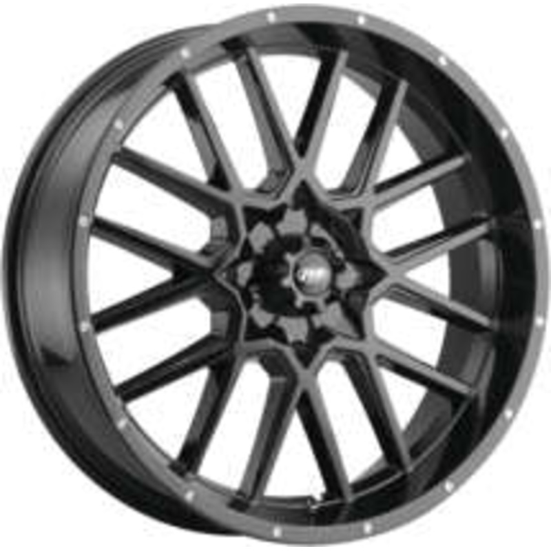 ITP Hurricane Wheel – 20×6.5 – 4+2.5 Offset – 4/156 – Matte Black 2022518705B