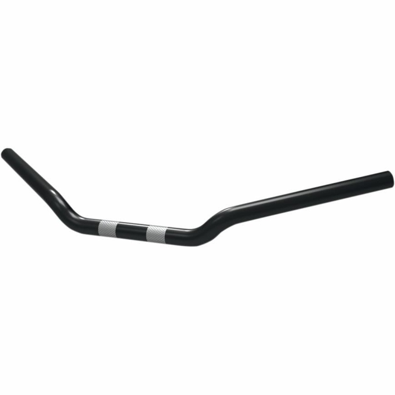Khrome Werks 1in. Low-Rise Drag Bar – Dimpled – Black 300801