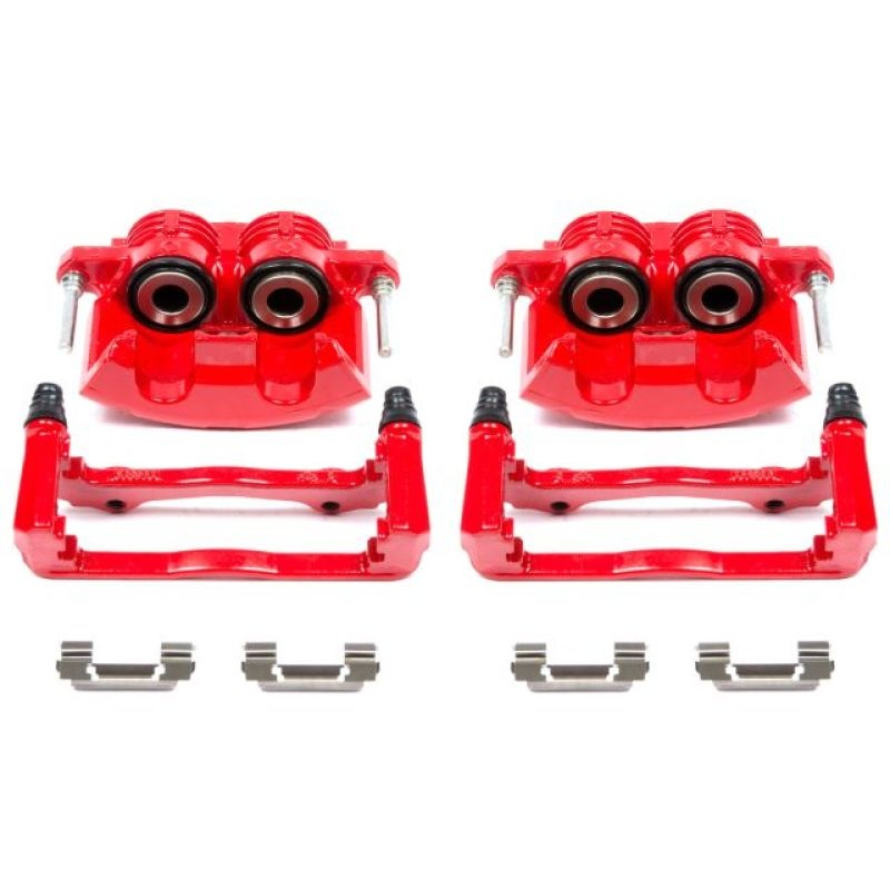 Power Stop 98-02 Chevrolet Camaro Front Red Calipers w/Brackets – Pair