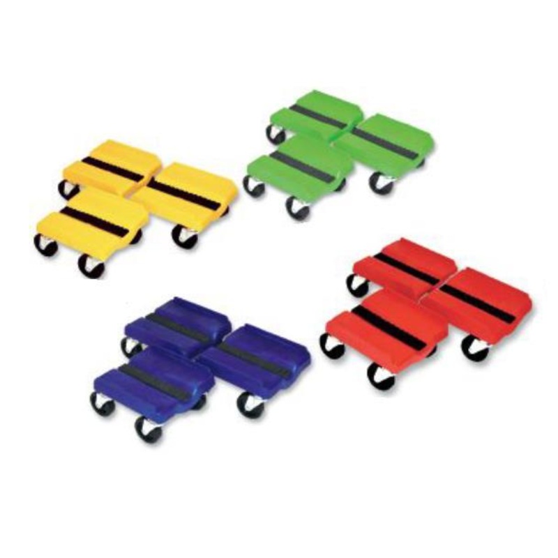 Super Caddy Four Wheel Dolly – 3 Piece Set – Yellow SS YEL