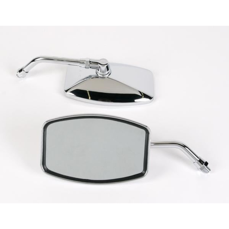 Emgo Big One Cruiser Mirror – 4 1/4in, H x 6 1/4in. W, 10mm Thread 20-42460