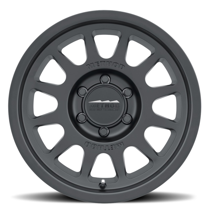 Method MR703 17×8.5 +25mm Offset 6×135 87mm CB Matte Black Wheel