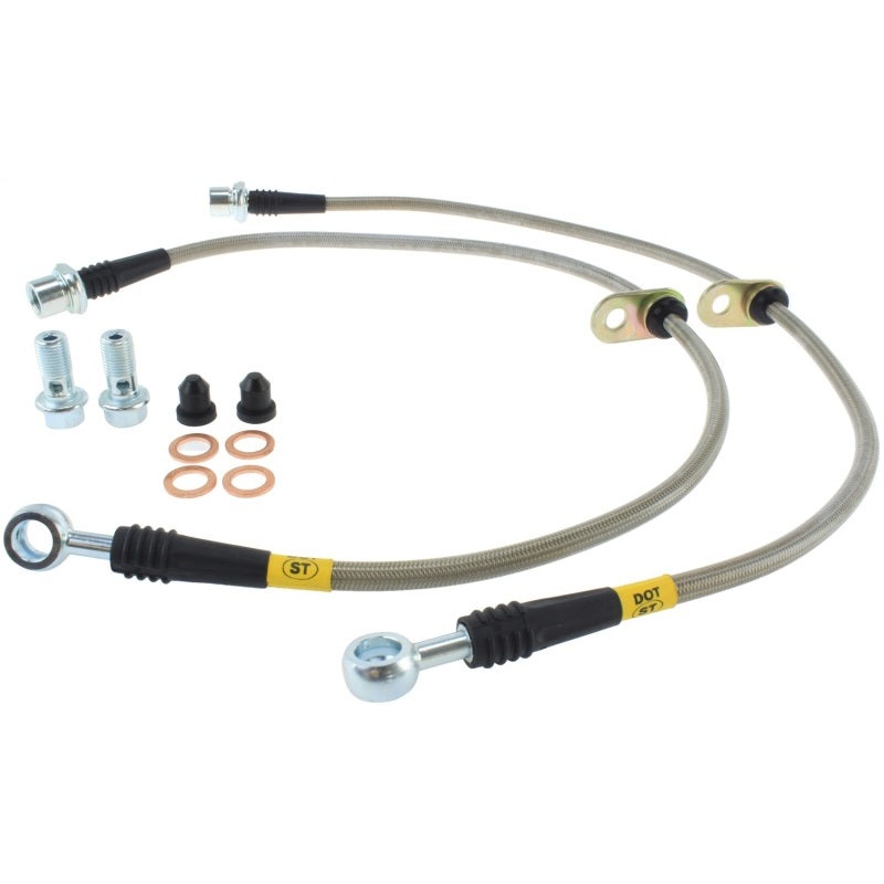 StopTech 00-05 Celica GT & GT-S/05-08 Scion tC Front Stainless Steel Brake Lines