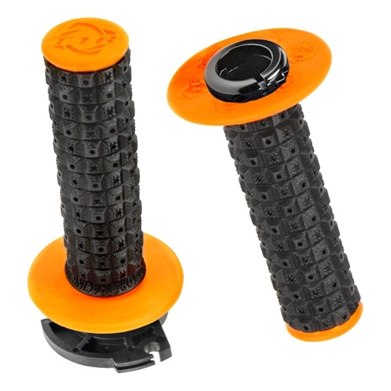 TORC1 Racing Defy Enduro MX Grips – Black/Orange 2650-0205