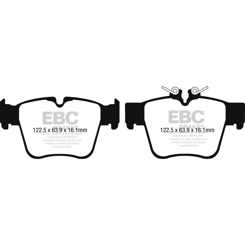 EBC 2015+ Mercedes-Benz C300 (W205) 2.0L Turbo AMG Sport Pkg Yellowstuff Rear Brake Pads