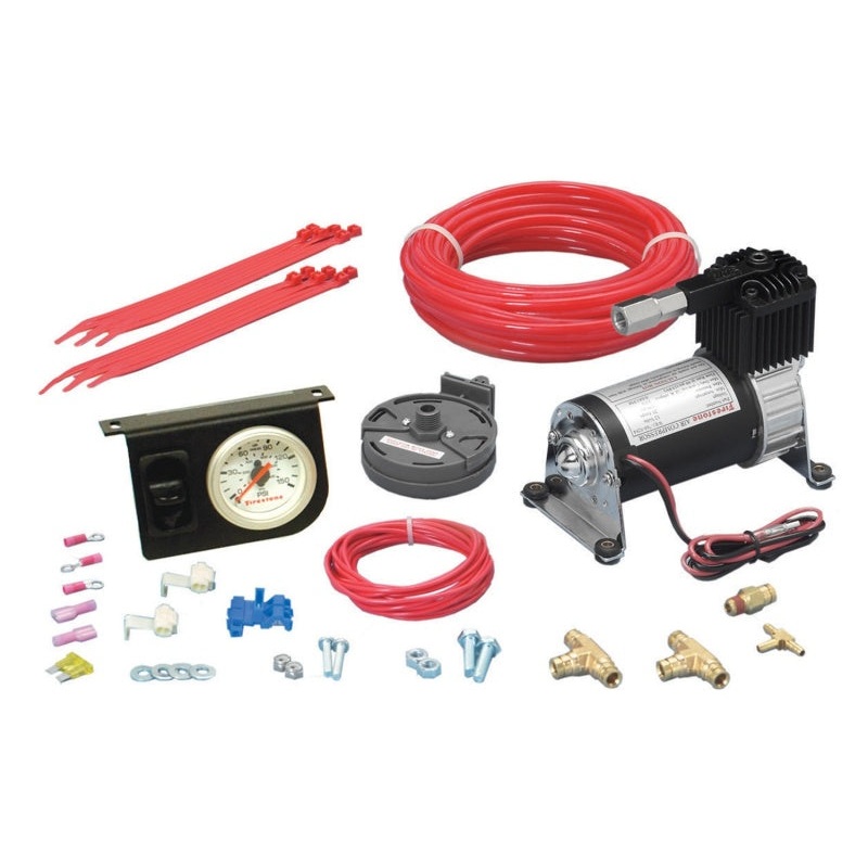 Firestone Level Command II Standard Duty Single Analog Air Compressor System Kit (WR17602158)