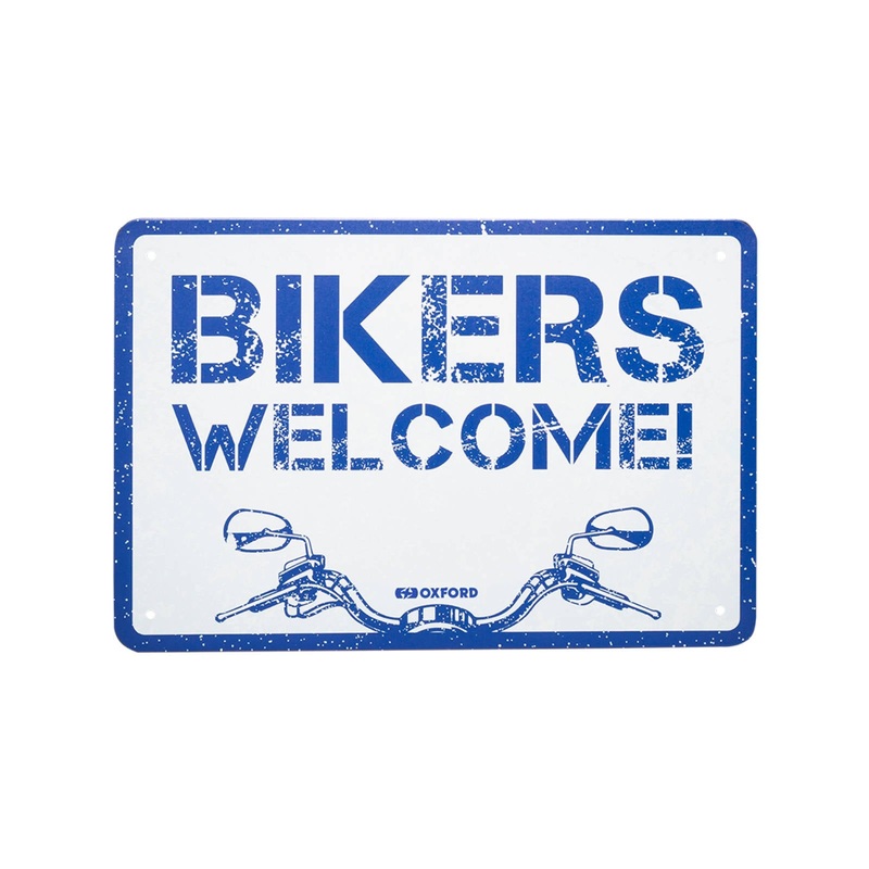 Oxford Garage Metal Sign: “Welcome”