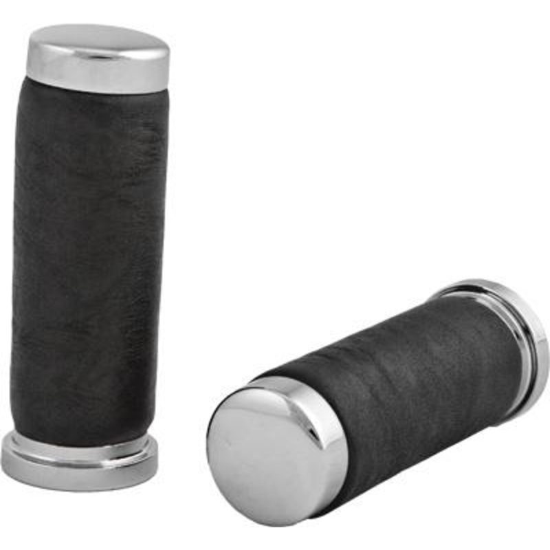 HardDrive OE Style Grips – Smooth Black Leather 17-0503LB