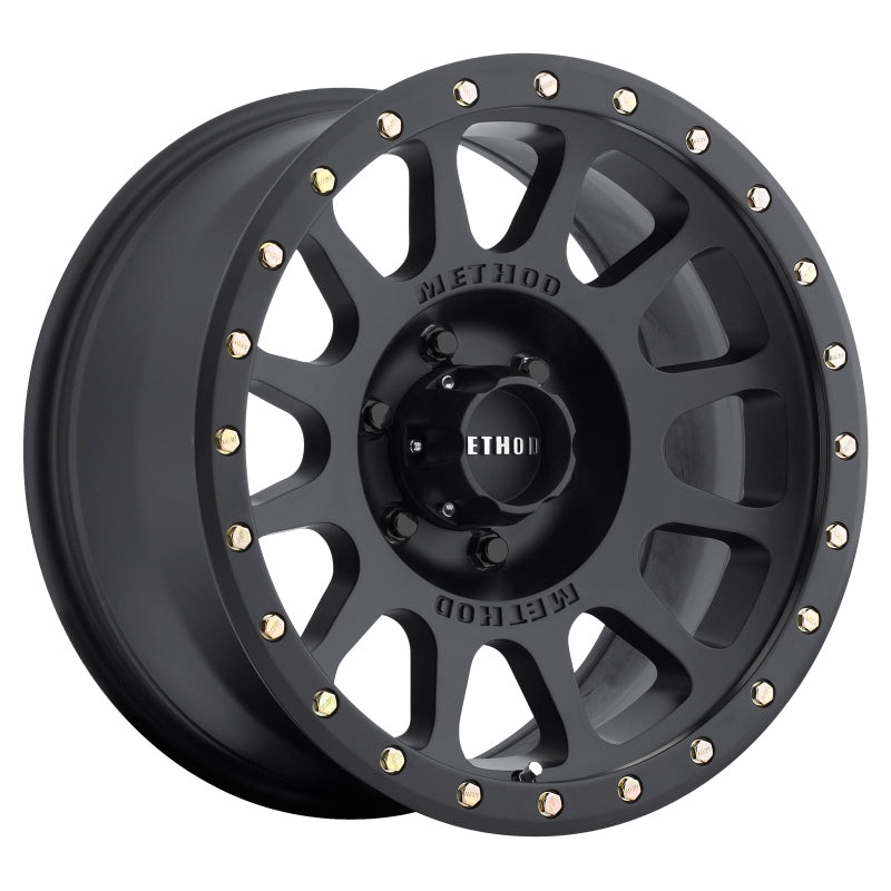 Method MR305 NV 20×9 +18mm Offset 6×135 94mm CB Matte Black Wheel