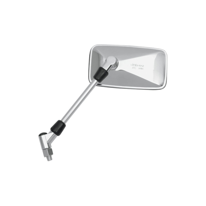 Parts Unlimited Universal Chrome Mirror – Rectangle 0640-0344