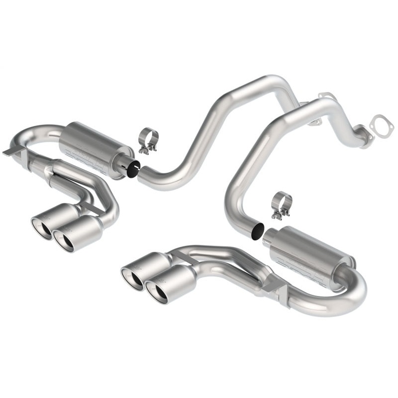 Borla 97-04 Corvette Coupe/Conv/Hatchback 5.7L 8cyl 4spd/6spd RWD Classic S-Typein Cat-Back Exhaust