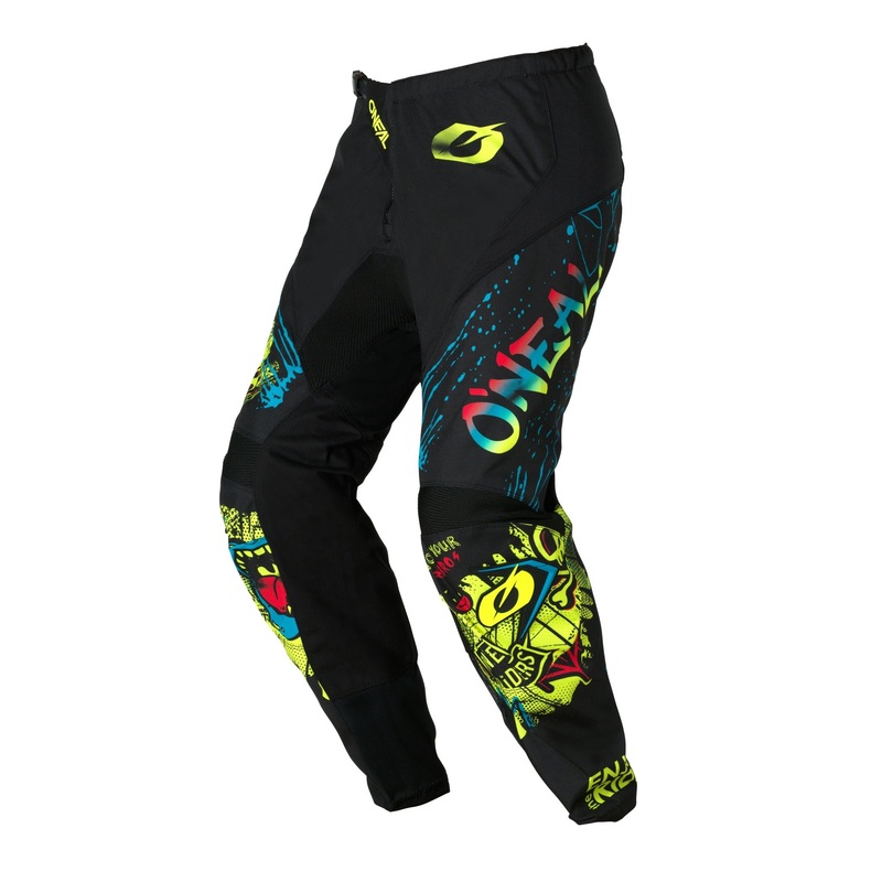 ONEAL 2026 YOUTH ELEMENT RANCID PANTS – BLACK/NEON YELLOW 18