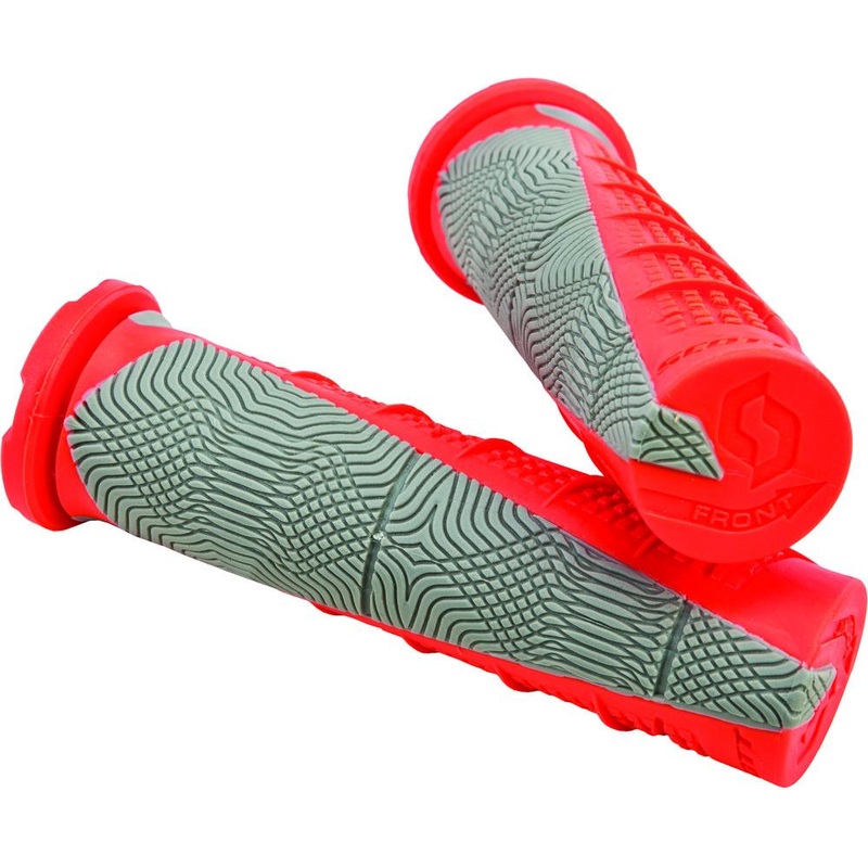 Scott USA Deuce Grips – Neon Red/Gray 217892-5858
