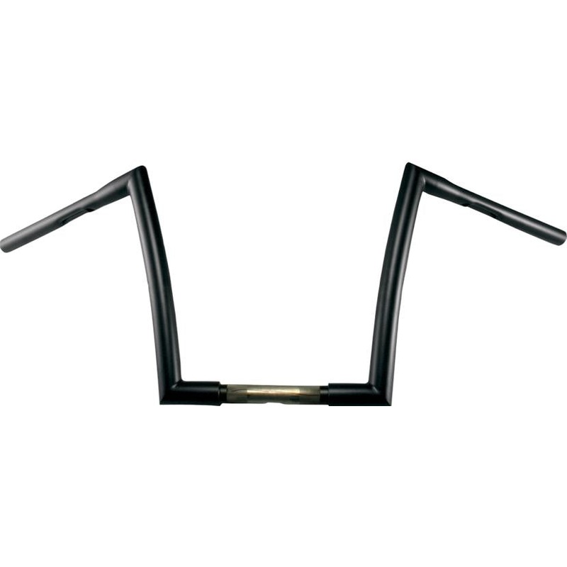 Todds Cycle 1-1/4in. Strip Handlebar – 17in. – Flat Black 0601-2715