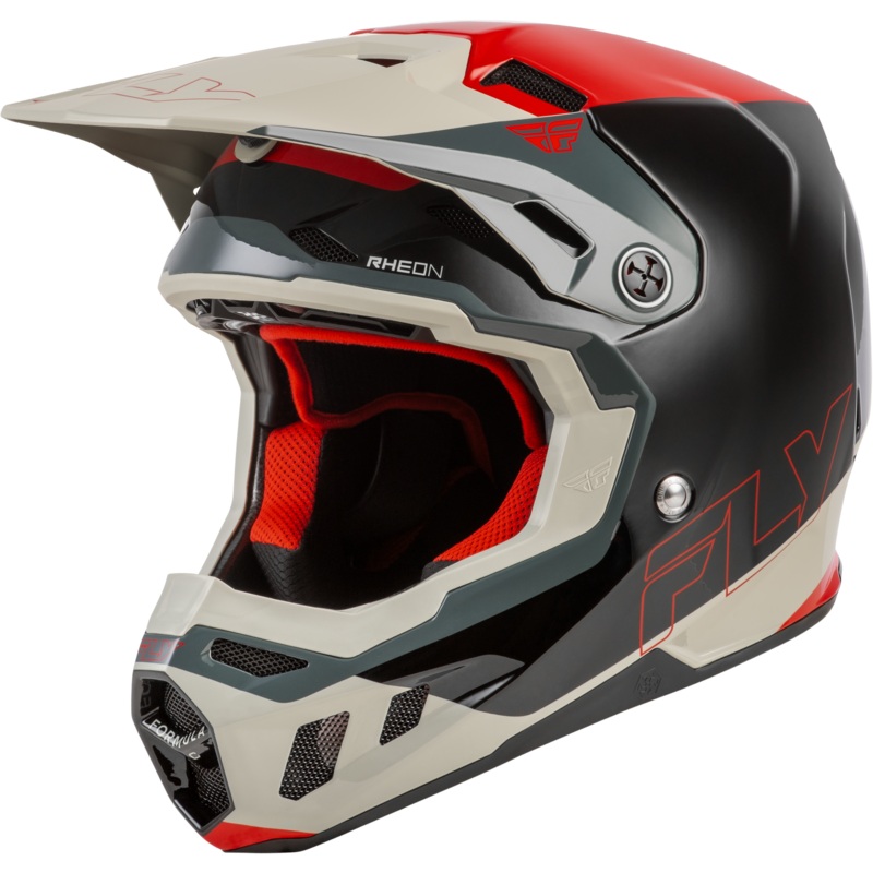 Fly Racing 73-4353XS Formula Cc Glide Helmet Black/Red/Grey Xs