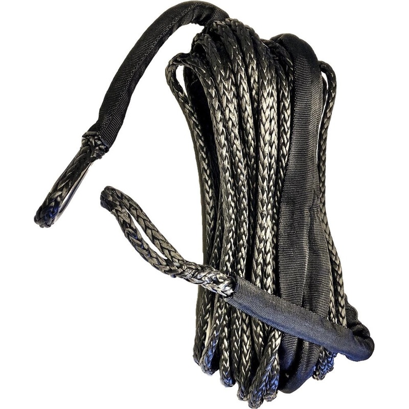 Open Trail Synthetic Winch Rope – Black – 50ft. x 1/4in. 700-5150